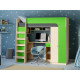 Ліжко-горище з робочою зоною KidsBunkBed K-0213 дуб молочний блакит 1992х1098х1800 мм Ліжко-горище з робочою зоною KidsBunkBed K-0213 дуб молочний блакит 1992х1098х1800 мм