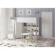 Loft bed KidsBunkBed K-044 white pink color 1790 ? 808? 1405 mm Loft bed KidsBunkBed K-044 white pink color 1790 ? 808? 1405 mm
