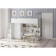 Ліжко-горище KidsBunkBed K-047 білий рожевий 2245×808×1405 мм Ліжко-горище KidsBunkBed K-047 білий рожевий 2245×808×1405 мм