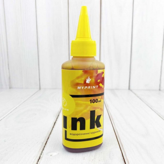 Ink for water-resistant printer My Print (100 ml) yellow (7740) Ink for water-resistant printer My Print (100 ml) yellow (7740)