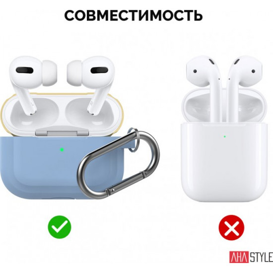 Two-color silicone case AhaStyle for Apple AirPods Pro Blue and yellow (AHA-0P400-SSY) Two-color silicone case AhaStyle for Apple AirPods Pro Blue and yellow (AHA-0P400-SSY)