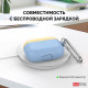 Two-color silicone case AhaStyle for Apple AirPods Pro Blue and yellow (AHA-0P400-SSY) Two-color silicone case AhaStyle for Apple AirPods Pro Blue and yellow (AHA-0P400-SSY)