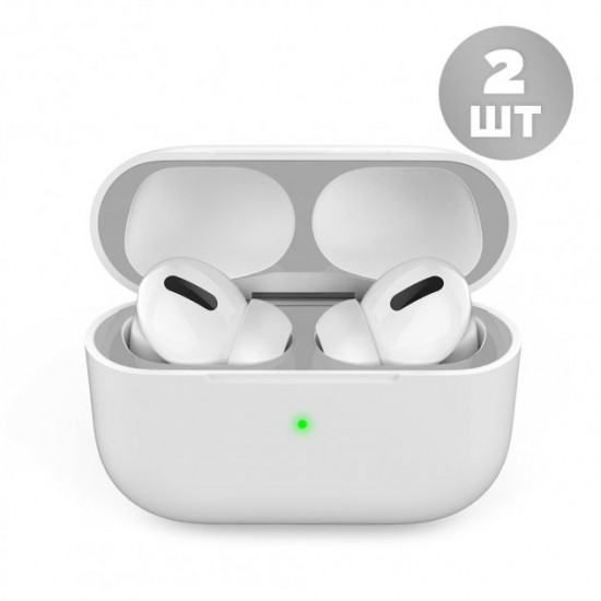 AhaStyle Nickel Protective Stickers for Apple AirPods Pro Silver (AHA-01680-SLR) AhaStyle Nickel Protective Stickers for Apple AirPods Pro Silver (AHA-01680-SLR)