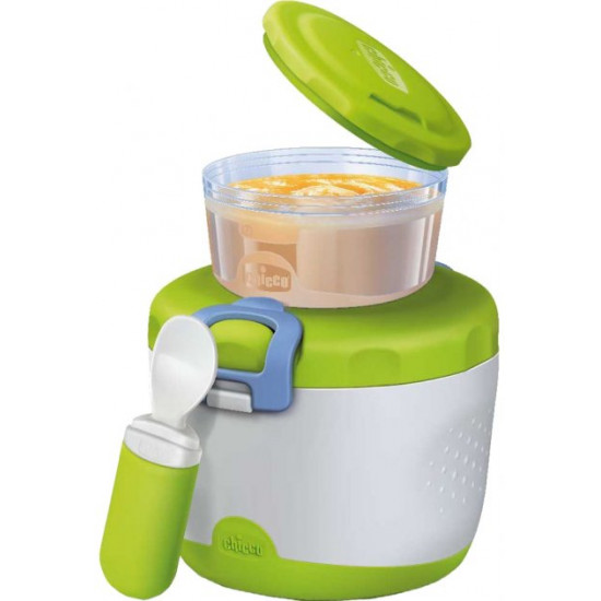 Set of Chicco Easy Meal containers with spoon Green and white (07659.00.00) Set of Chicco Easy Meal containers with spoon Green and white (07659.00.00)