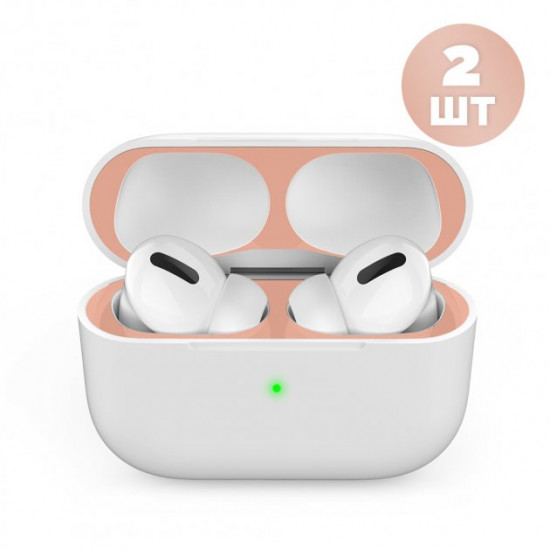Никелевые защитные наклейки AhaStyle для Apple AirPods Pro Золотые (AHA-01680-GLD) Никелевые защитные наклейки AhaStyle для Apple AirPods Pro Золотые (AHA-01680-GLD)