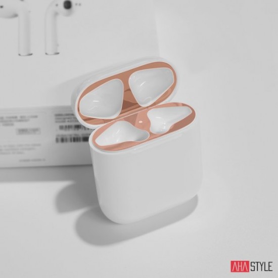 AhaStyle Nickel Protective Stickers for Apple AirPods with Charging Case Gold (AHA-01681-GLD) AhaStyle Nickel Protective Stickers for Apple AirPods with Charging Case Gold (AHA-01681-GLD)
