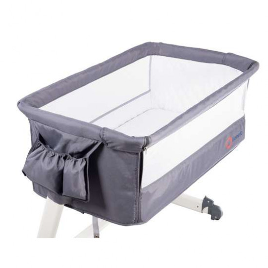 Ліжечко приставне Lionelo THEO Dark Grey Ліжечко приставне Lionelo THEO Dark Grey