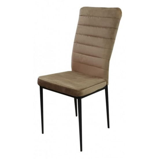 Kitchen chair cappuccino fabric velvet DAOSUN DC 201G Kitchen chair cappuccino fabric velvet DAOSUN DC 201G