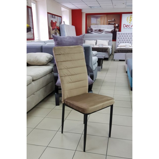 Kitchen chair cappuccino fabric velvet DAOSUN DC 201G Kitchen chair cappuccino fabric velvet DAOSUN DC 201G