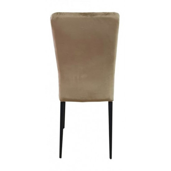 Kitchen chair cappuccino fabric velvet DAOSUN DC 201G Kitchen chair cappuccino fabric velvet DAOSUN DC 201G