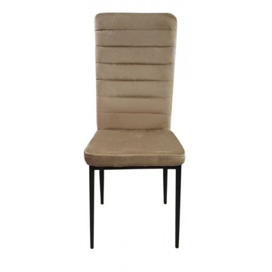 Kitchen chair cappuccino fabric velvet DAOSUN DC 201G Kitchen chair cappuccino fabric velvet DAOSUN DC 201G