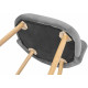 Chair Rondi Robbie Wood effect legs Gray (1410198625) Chair Rondi Robbie Wood effect legs Gray (1410198625)
