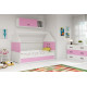 Children's bed attic House KidsBunkBed white blue color 160x80 cm. 124x86x164 cm. Children's bed attic House KidsBunkBed white blue color 160x80 cm. 124x86x164 cm.