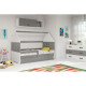 Детская кровать чердак Домик KidsBunkBed белый серый 160х80 см. 124х86х164 см. Детская кровать чердак Домик KidsBunkBed белый серый 160х80 см. 124х86х164 см.