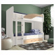 Двоярусне ліжко KidsBunkBed K-075 дуб сонома білий 2032х870х1700 мм Двоярусне ліжко KidsBunkBed K-075 дуб сонома білий 2032х870х1700 мм