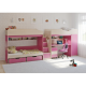Three-tier bed KidsBunkBed K-087 wenge light 1844? 834? 1660 mm Three-tier bed KidsBunkBed K-087 wenge light 1844? 834? 1660 mm
