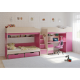 Three-tier bed KidsBunkBed K-087 wenge light 1844? 834? 1660 mm Three-tier bed KidsBunkBed K-087 wenge light 1844? 834? 1660 mm