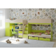 Three-tier bed KidsBunkBed K-087 wenge light 1844? 834? 1660 mm Three-tier bed KidsBunkBed K-087 wenge light 1844? 834? 1660 mm