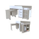 Low loft bed KidsBunkBed K-0032 sonoma oak white 2056x832x1070 cm Low loft bed KidsBunkBed K-0032 sonoma oak white 2056x832x1070 cm