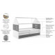 Детская кровать чердак Домик KidsBunkBed сосна белый цвет 160х80 см. 124х86х164 см. Детская кровать чердак Домик KidsBunkBed сосна белый цвет 160х80 см. 124х86х164 см.
