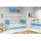 Children's bed attic House KidsBunkBed white pink color 160x80 cm. 124x86x164 cm. Children's bed attic House KidsBunkBed white pink color 160x80 cm. 124x86x164 cm.