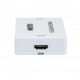  Перехідник з VGA на HDMI зі звуком MiNi VGA2HDMI Білий (VS7004213)