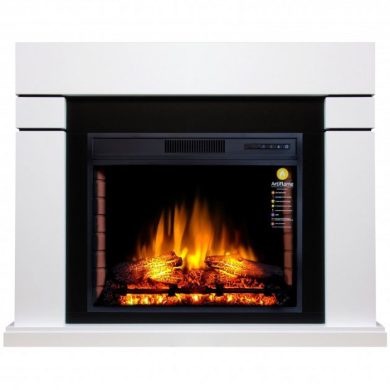 Електрокамін з порталом ArtiFlame LINDOS AF28S БІЛИЙ Б'ЯНКО (зі звуком) Електрокамін з порталом ArtiFlame LINDOS AF28S БІЛИЙ Б'ЯНКО (зі звуком)