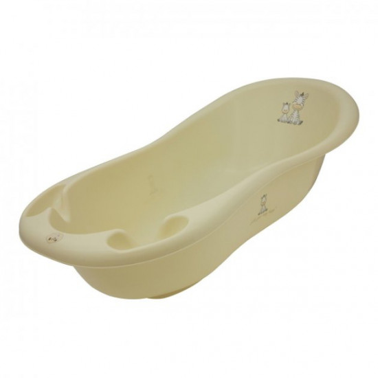 Bathtub for children Maltex Zebra 6708 Beige 100 cm with 2 places for accessories Bathtub for children Maltex Zebra 6708 Beige 100 cm with 2 places for accessories