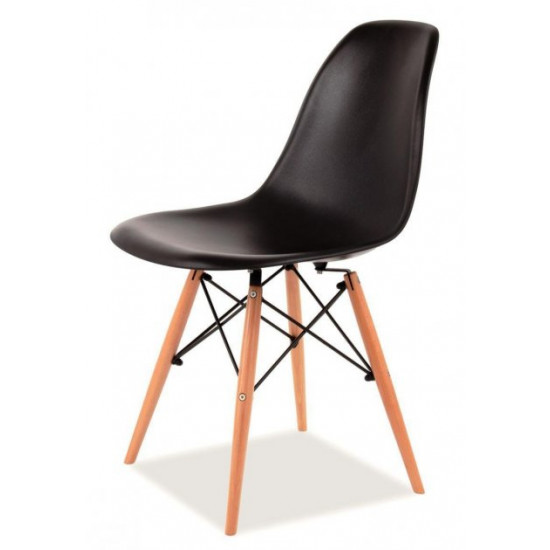 Стул обеденный Accord Enzo Eames Chair черный 460x420x800 мм Стул обеденный Accord Enzo Eames Chair черный 460x420x800 мм