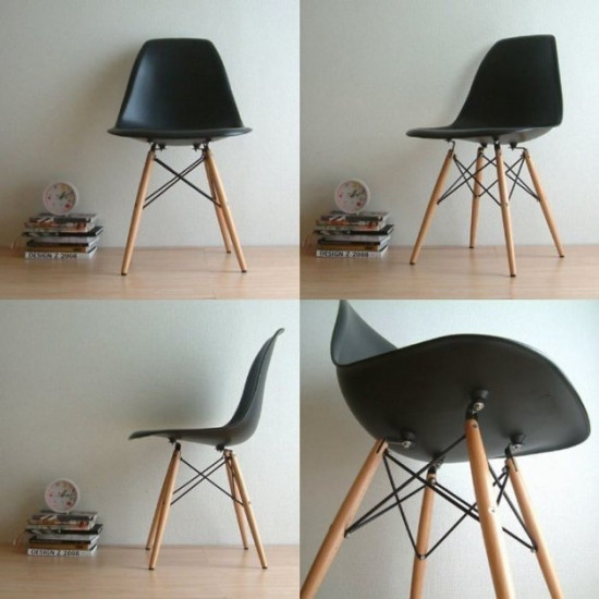 Стул обеденный Accord Enzo Eames Chair черный 460x420x800 мм Стул обеденный Accord Enzo Eames Chair черный 460x420x800 мм