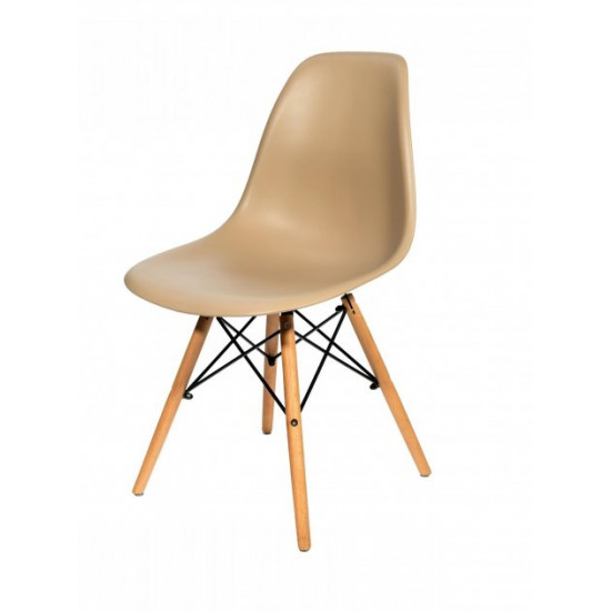 Стілець обідній Accord Enzo Eames Chair капучіно 460x420x800 мм Стілець обідній Accord Enzo Eames Chair капучіно 460x420x800 мм