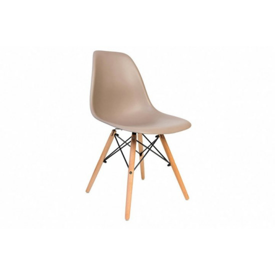 Стілець обідній Accord Enzo Eames Chair капучіно 460x420x800 мм Стілець обідній Accord Enzo Eames Chair капучіно 460x420x800 мм