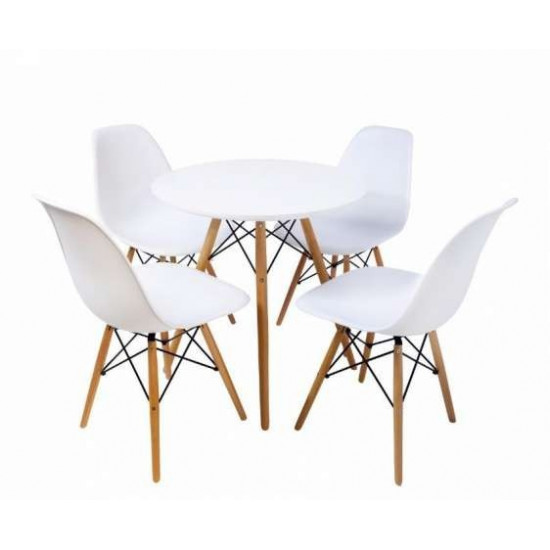 Стілець обідній Accord Enzo Eames Chair білий 460x420x800 мм Стілець обідній Accord Enzo Eames Chair білий 460x420x800 мм