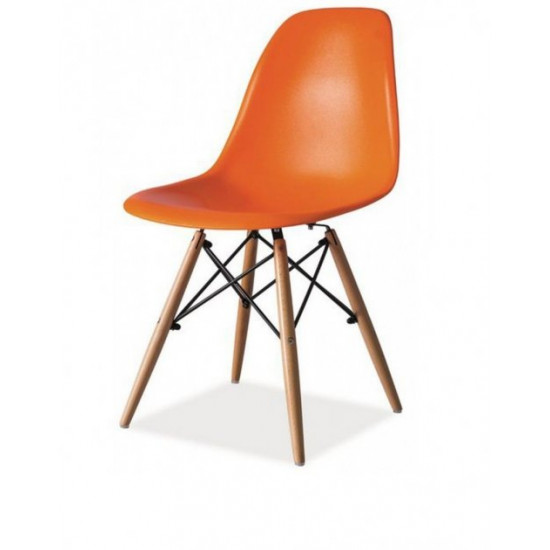 Стул обеденный Accord Enzo Eames Chair оранжевый 460x420x800 мм Стул обеденный Accord Enzo Eames Chair оранжевый 460x420x800 мм