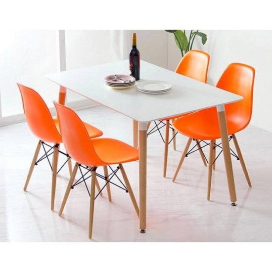 Стул обеденный Accord Enzo Eames Chair оранжевый 460x420x800 мм Стул обеденный Accord Enzo Eames Chair оранжевый 460x420x800 мм