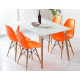 Стул обеденный Accord Enzo Eames Chair оранжевый 460x420x800 мм Стул обеденный Accord Enzo Eames Chair оранжевый 460x420x800 мм
