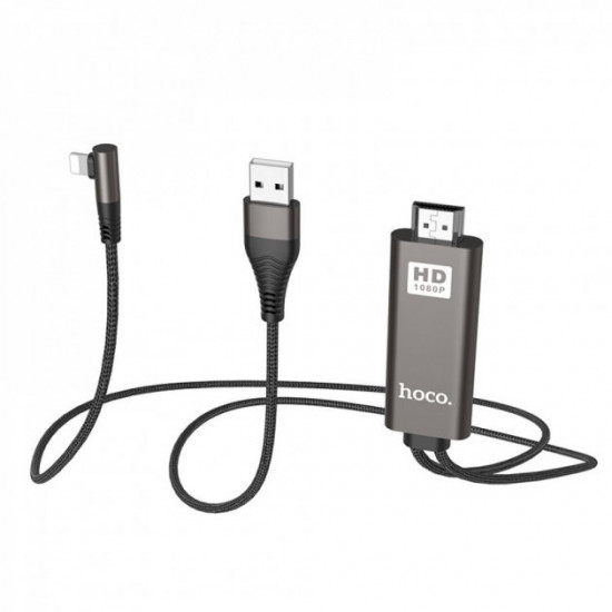 Кабель Hoco HDMI to Lightning 1080P HD Кабель Hoco HDMI to Lightning 1080P HD