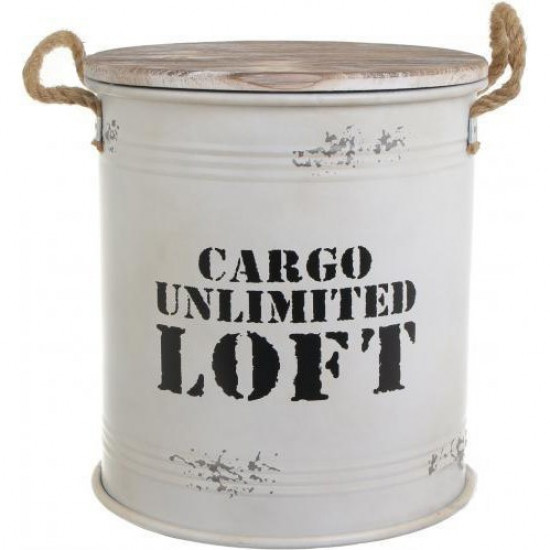 Бочка декоративная Cargo Loft YA11185L Білий Бочка декоративная Cargo Loft YA11185L Білий