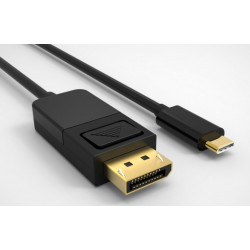 Monitor-signal cable Lucom USB Type-C-DisplayPort M/M (DP-screen) 1.0m (USB3.1) v1.2 <a href=
