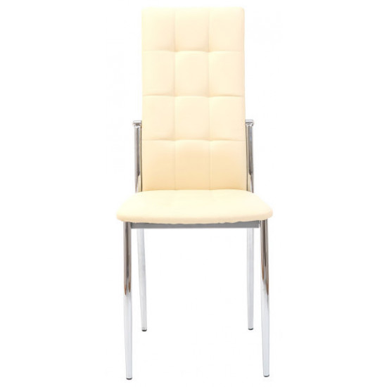 Dining chair Doris base chrome Richman Light beige Dining chair Doris base chrome Richman Light beige
