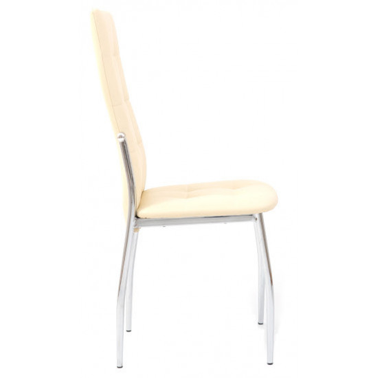 Dining chair Doris base chrome Richman Light beige Dining chair Doris base chrome Richman Light beige