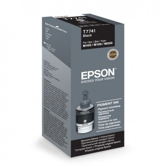 Epson M100 black pig ink container. (C13T77414A) Epson M100 black pig ink container. (C13T77414A)