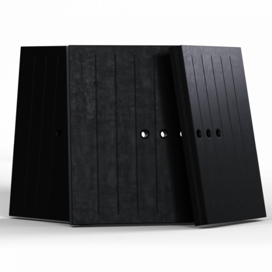 TERMOTEC Kratki slabs black NBC 7 left / right BS guillotine (set) TERMOTEC Kratki slabs black NBC 7 left / right BS guillotine (set)