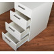 Two-pedestal desk with drawers EMBAWOOD Lari 145cm white Two-pedestal desk with drawers EMBAWOOD Lari 145cm white