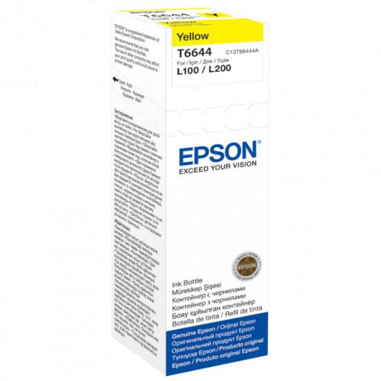 Контейнер с чернилами Epson L100/L200 yellow (C13T66444A) Контейнер с чернилами Epson L100/L200 yellow (C13T66444A)