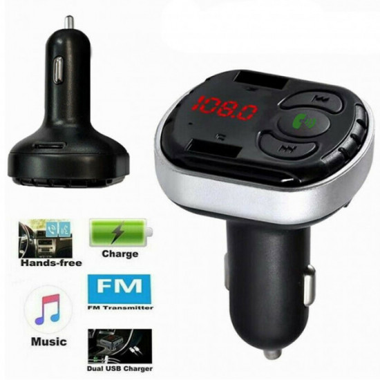 Автомобильный трансмиттер Bluetooth FM модулятор Car x14 USB 2.1A Автомобильный трансмиттер Bluetooth FM модулятор Car x14 USB 2.1A