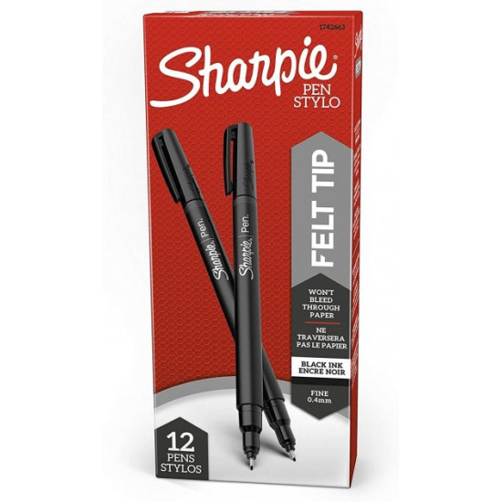 Set of liners Sharpie Felt Tip Pens, Fine Point 0.4 mm 12 pcs. (1742663) Set of liners Sharpie Felt Tip Pens, Fine Point 0.4 mm 12 pcs. (1742663)