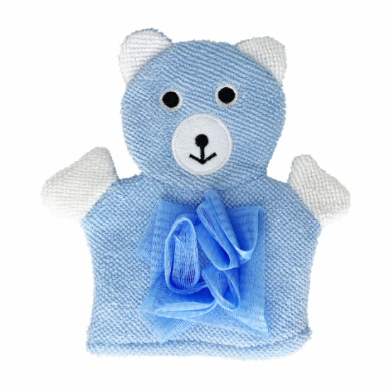 Children's washcloth mitten Bambi AK10 (blue) Children's washcloth mitten Bambi AK10 (blue)