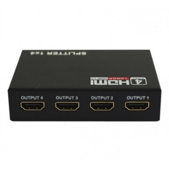  Активный HDMI сплиттер 1=>4 порта 4K 1080Р v1.4 (16115)