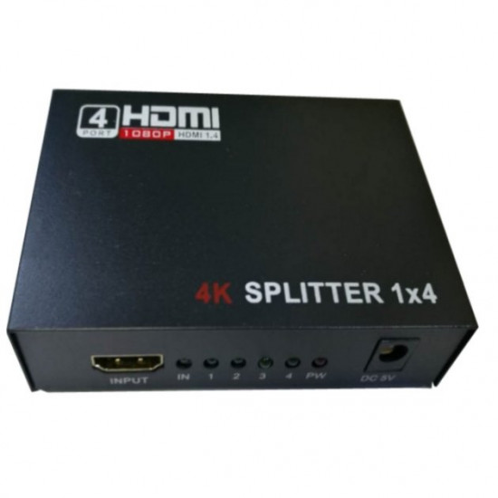 Активный HDMI сплиттер 1=>4 порта 4K 1080Р v1.4 (16115)
